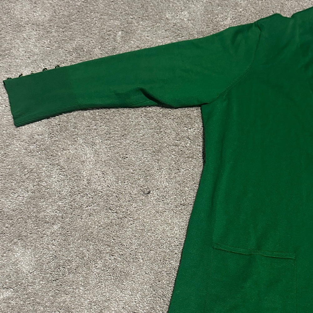 Green Cardigan with Button Detail - Picture 5 of 6